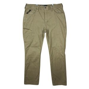 Ariat Rebar M4 Pants Mens 38/34 Brown Canvas Relaxed Straight Utility Workwear
